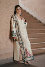 Ethnc Luxury Silk Embroidered 2Pc Unstitched Suit AF-02