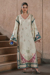 Ethnc Luxury Silk Embroidered 2Pc Unstitched Suit AF-02
