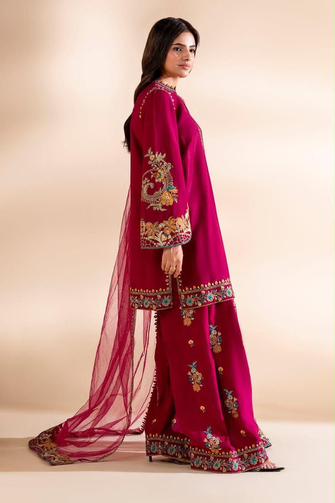 CHARIZMA Silk 3 Pc EMB Unstitched