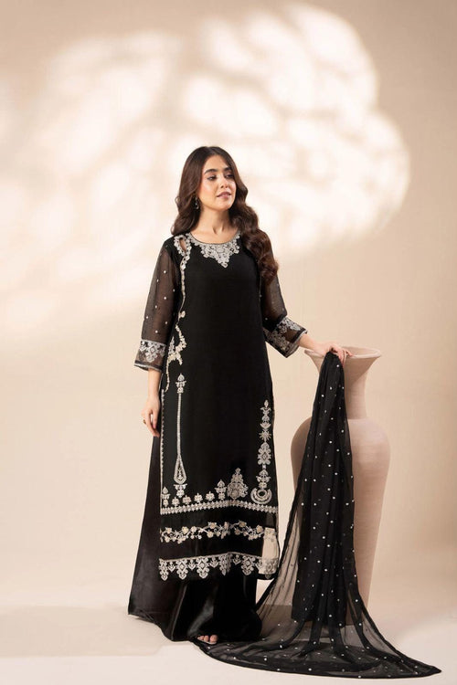 Agha Noor Article Chiffon Embroidered 3piece