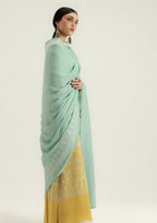 ZARA COCO Peach Dhannak 3piece Unstitched
