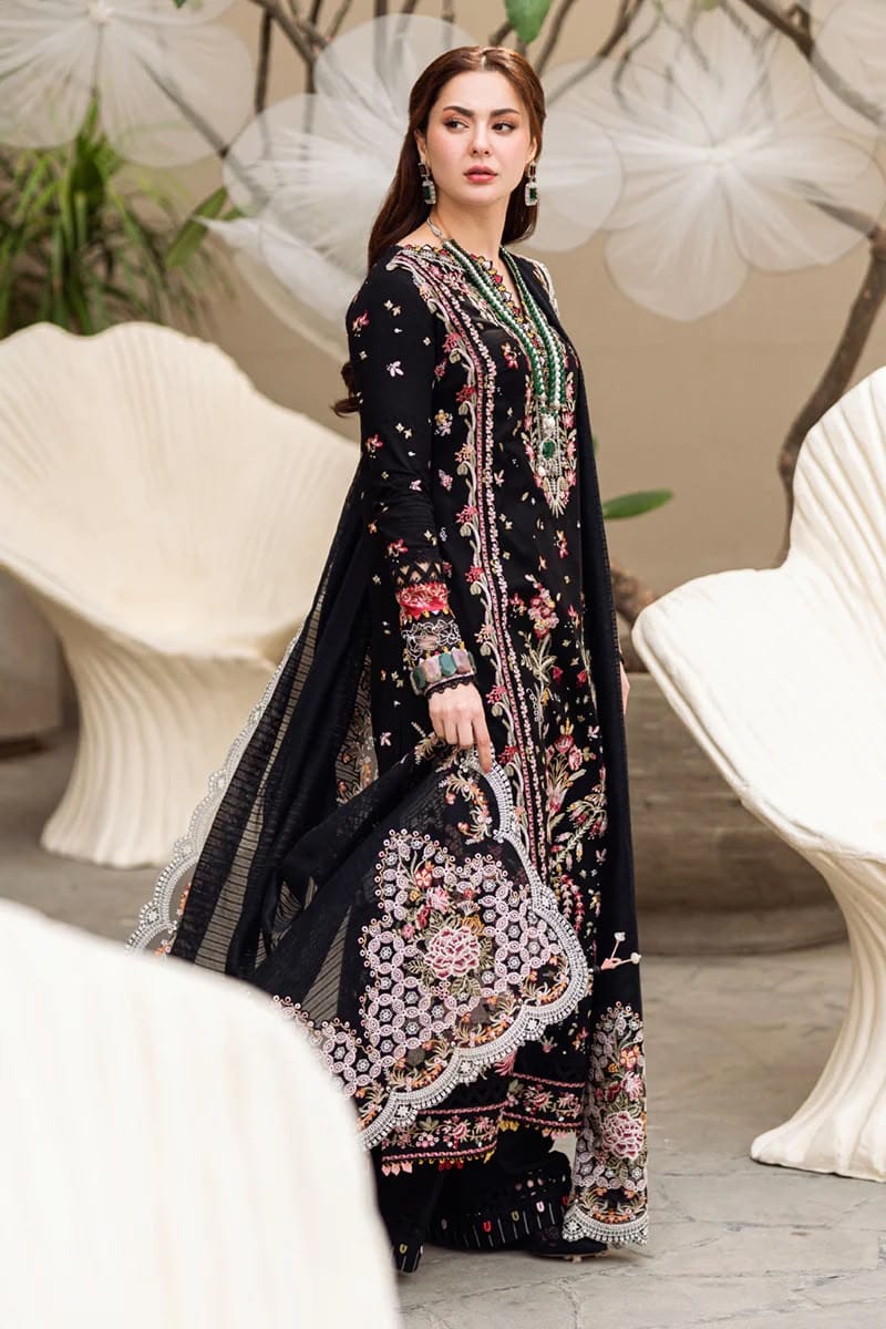 QALAMAR Wedding Winter 3piece EMB Unstitched