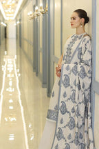 BAREEZE 3piece Dhannak Embroidered Unstitched