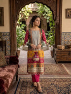 Ethnic Silk 2Pc Unstitched Full Embroidered