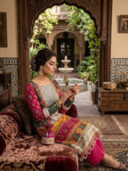 Ethnic Silk 2Pc Unstitched Full Embroidered