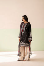 BAROQUE Dhannak 3Pc Unstitched Fully Embroidered