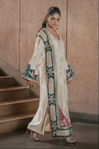 Ethnc Luxury Silk Embroidered 2Pc Unstitched Suit AF-02