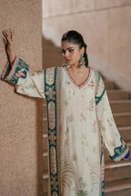 Ethnc Luxury Silk Embroidered 2Pc Unstitched Suit AF-02